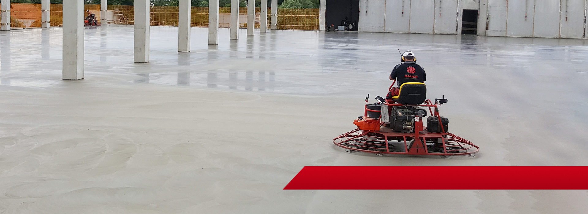 Professionelles Betonglätten